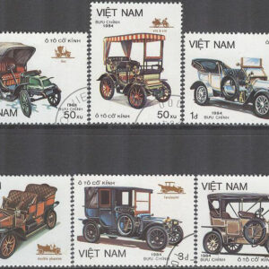 Vietnam – M 1494-1499 Historiska bilar bla Landaulett, 6 ol stpl