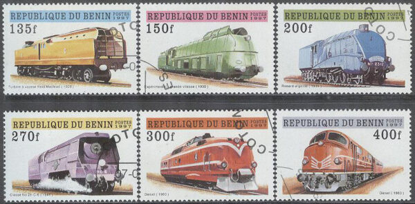 Benin - M  912-917 Järnväg - Lok bla Reihe 05, serie 6 kpl