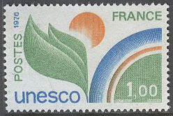 Frankrike – UNESCO – M T   17 Tjänstemärken – UNESCO – Symbolik, märke **