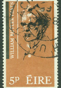 Irland – M  172 William Butler Yeats 100 år – Lyriker, 5 Pg stpl