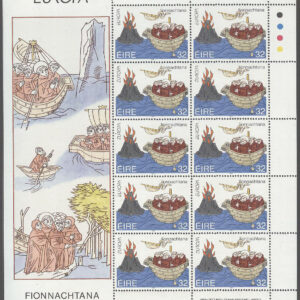 Irland – M  855-856 Europa CEPT 1994 Upptäckter – Båtar, 2 st Miniark kpl **