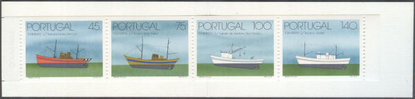 Portugal - M 2037-2040 C Fiskebåtar II bla Bom Pastor, 4 frimärken i Häfte kpl **