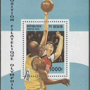 Benin – M BL  20 Sport – Basket – Utställning OLYMPHILEX 96, Block **