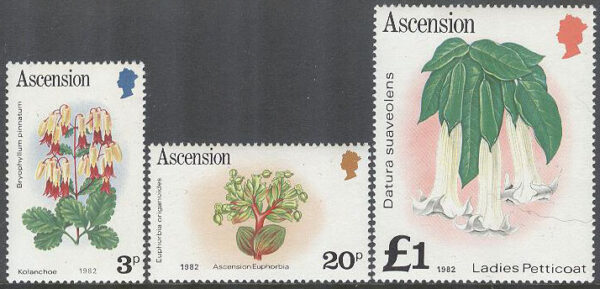 Ascension - M  278, 285-286 II Inhemska Blommor bla Doftranka, 3 olika **