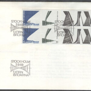 Sverige – FDC 1969-09-03 – Tjörnbroarna, HBL kpl
