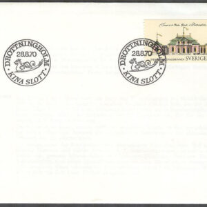Sverige – FDC 1970-08-28 – Byggnadsminnen – Kina slott, 1 kpl