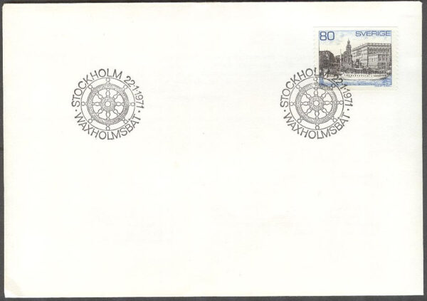 Sverige - FDC 1971-01-22 - Waxholmsbåt, 1 kpl