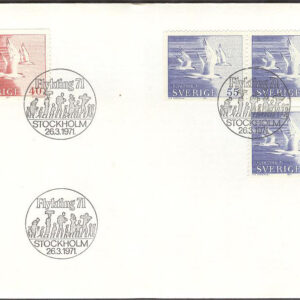 Sverige – FDC 1971-03-26 – Flykting 71 – Fåglar, 4 kpl