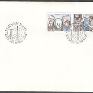Sverige – FDC 1974-12-10 – Sveriges Radio 50 år, SX1 kpl Litet Posthorn lila