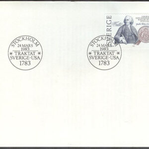 Sverige – FDC 1983-03-24 – Traktat Sverige – USA 1783, 1 kpl