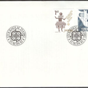 Sverige – FDC 1983-04-25 – Europa CEPT 1983 Mänskliga storverk, 2 kpl