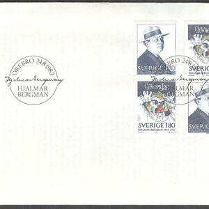 Sverige – FDC 1983-08-24 – Hjalmar Bergman, 2 st SX-par kpl