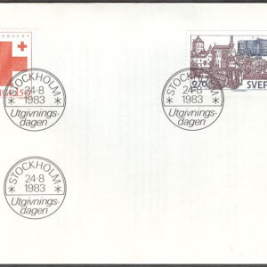 Sverige – FDC 1983-08-24 – Röda Korset – Helgeandsholmen, serie 2 kpl
