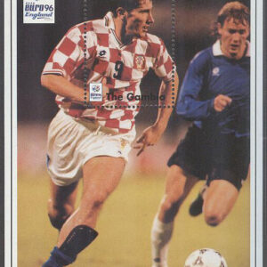 Gambia – M BL 304 EM i Fotboll i England 1996 Davor Suker, Block **