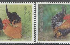 Thailand – M 1423-1426 A Fåglar – Hönor – Internationella Brevveckan 1991, 4 kpl **