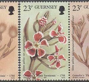 Guernsey – M  431-435 Boken Flora Sarniensis 200 år – Blommor, 5 olika **
