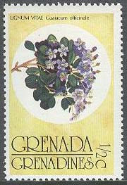 Grenada Grenadines – M  149 Flora & Fauna – Blommor, märke **