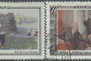 Sovjet – M 1544-1545 Wladimir Lenin död i 27 år, 2 kpl