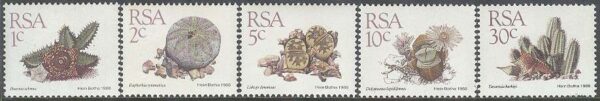 Sydafrika - M  743-745, 747, 751 Blommor - Suckulenter, 15 kpl **
