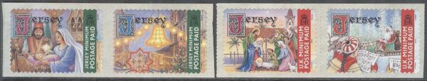 Jersey - M 1002-1003, 1007-1009 I Jul 2001 - Konst bla Den Heliga Familjen, 4 olika **