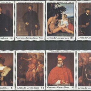 Grenada Grenadines – M  969-976 Tizian 500 år – Konstnär – Konst, 8 kpl **