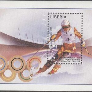 Liberia – M BL 161 OS i Nagano 1998 Alpint Vreni Schneider, Block **