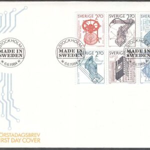 Sverige – FDC 1984-06-06 – Made in Sweden, HBL kpl Vinjett 1