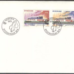 Sverige – FDC 1973-06-26 – Norden III. Nordens Hus Reykjavik, 2 kpl