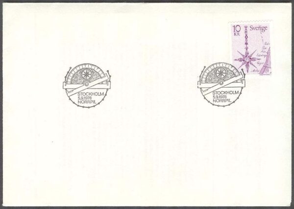Sverige - FDC 1978-09-05 - Norrpil, 1 kpl