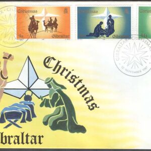 Gibraltar – FDC 1987-11-12 – Jul 1987 – Julevangeliet, 3 kpl