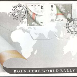Gibraltar – FDC 1992-04-15 – Segeltävlingen Whitbread, 3 kpl