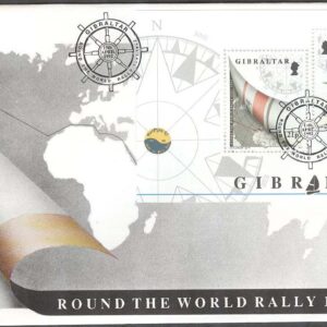 Gibraltar – FDC 1992-04-15 – Segeltävlingen Whitbread, Block
