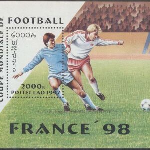 Laos – M BL 163 VM i Fotboll i Frankrike 1998 II, Block **