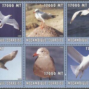 Mocambique – M 2668-2673 Fåglar – Måsar, 6-Block kpl **