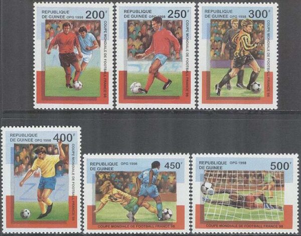 Guinea - M 1835-1840 M i Fotboll i Frankrike 1998, 6 kpl **