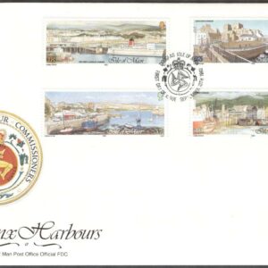 Isle of Man – FDC 1992-09-18 – Båtar – Hamnar bla Castletown, 4 kpl