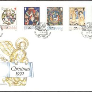 Isle of Man – FDC 1992-10-13 – Jul 1992 – Konst bla Fönstrmålning, 5 kpl