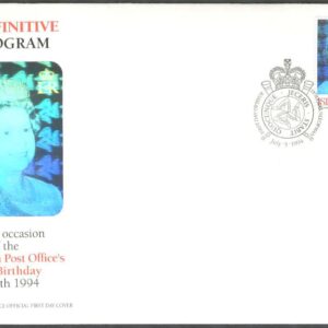 Isle of Man – FDC 1994-07-05 – Drottning Elisabeth II – Hologramtryck, 1 kpl