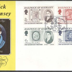 Guernsey – FDC 1971-06-02 – T De la Rue – Frimärkstryckare, 4 kpl