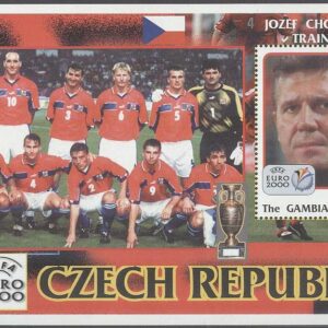 Gambia – M BL 485 EM i Fotboll i Belgien & Holland 2000 Tjeckien, Block **