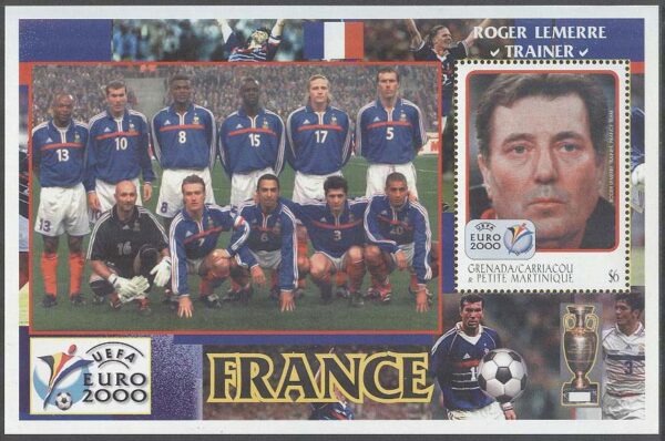 Grenada Grenadines - M BL 491 EM i Fotboll i Belgien & Holland 2000, Block **