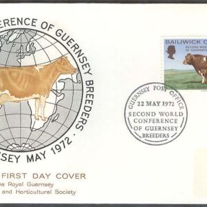 Guernsey – FDC 1972-05-22 – Kongress för Kreatursuppfödare – Oxe, 1 kpl