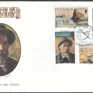 Guernsey – FDC 1974-09-21 – Konst – Målningar av P-A Renoir,  4 kpl