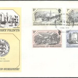 Guernsey – FDC 1978-02-07 – Vyer från St. Peter Port, 4 kpl