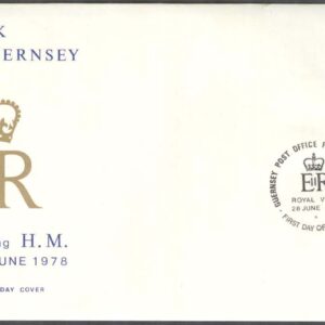 Guernsey – FDC 1978-06-28 – Elisabeth II`s och Hertigen av Edinburghs besök, 1 kpl