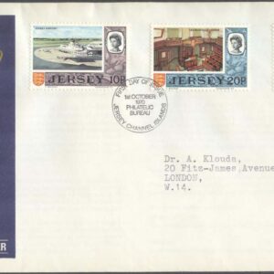Jersey – FDC 1970-10-01 – Motiv från Jersey, 3 märken