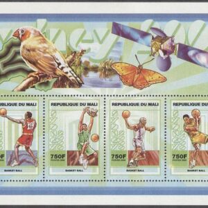 Mali – M 2489-2492 OS i Sydney 2000 Basket, Miniark kpl **