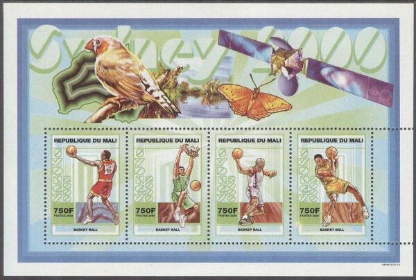 Mali - M 2489-2492 OS i Sydney 2000 Basket, Miniark kpl **