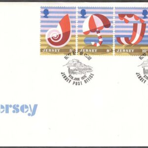 Jersey – FDC 1975-06-06 – Turisfrimärken – På Stranden, 4 kpl