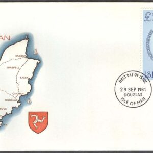 Isle of Man – FDC 1981-09-29 – Drottning Elisabeth II, 1 kpl